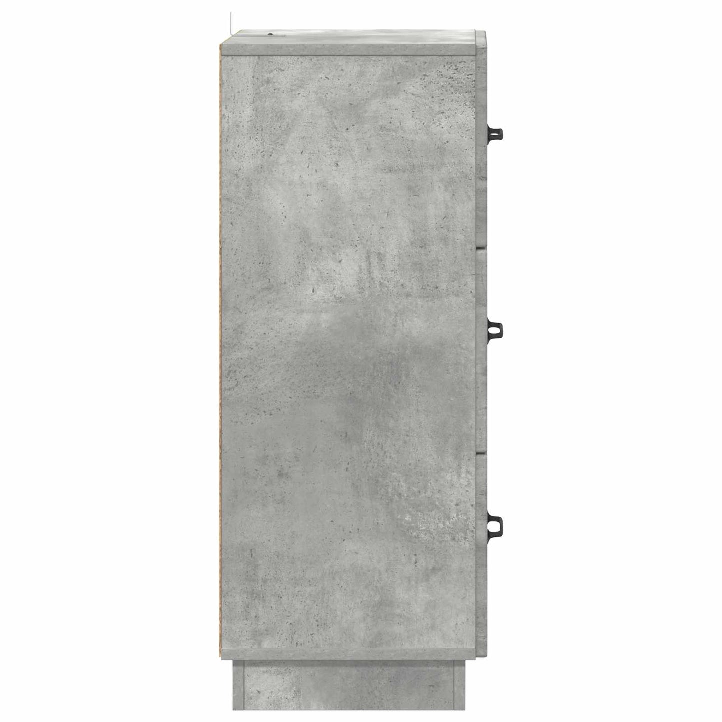 vidaXL Drawer Cabinet Concrete Grey 33 x 34.5 x 87 cm Engineered Wood