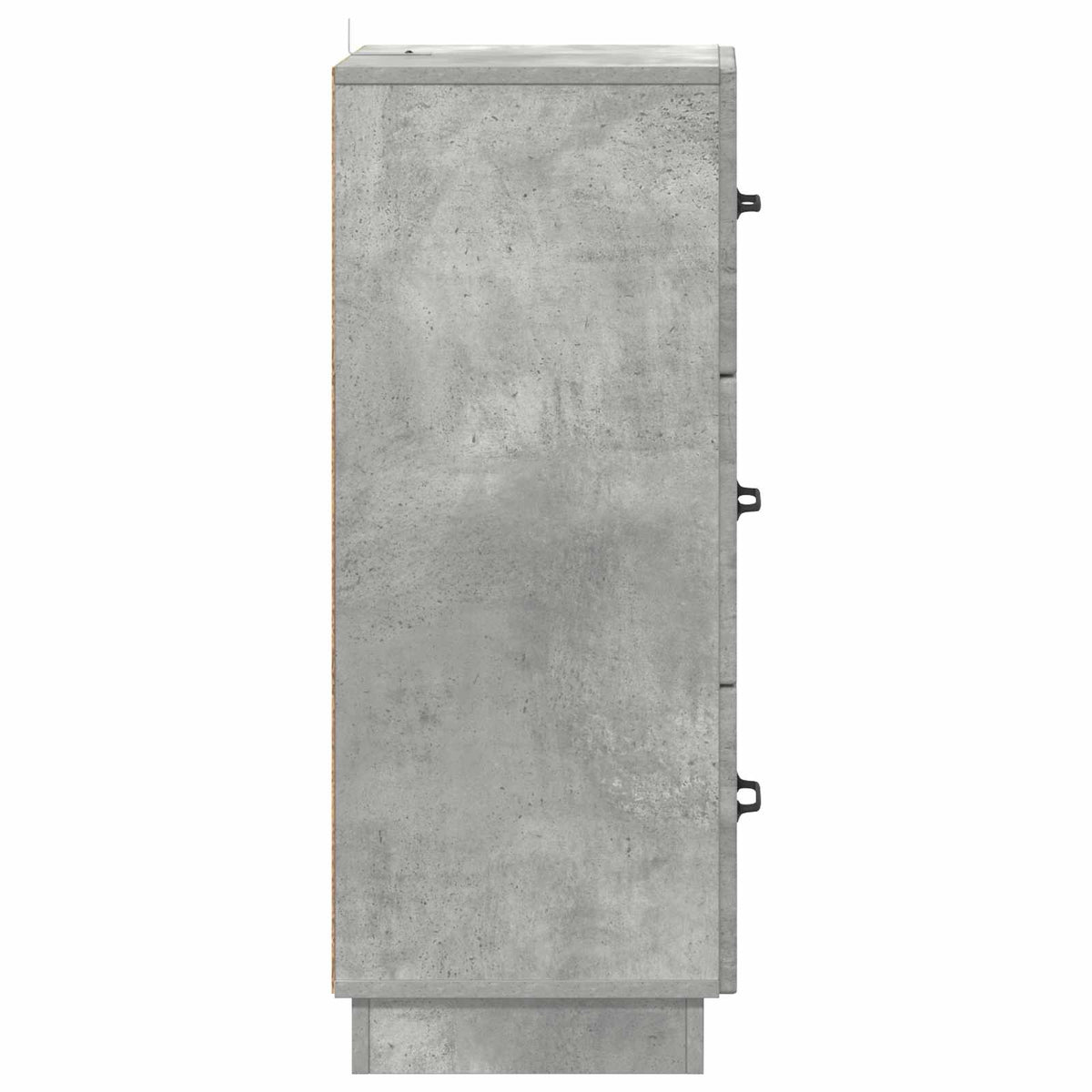 vidaXL Drawer Cabinet 33 x 34.5 x 87 cm Engineered Wood Concrete Grey
