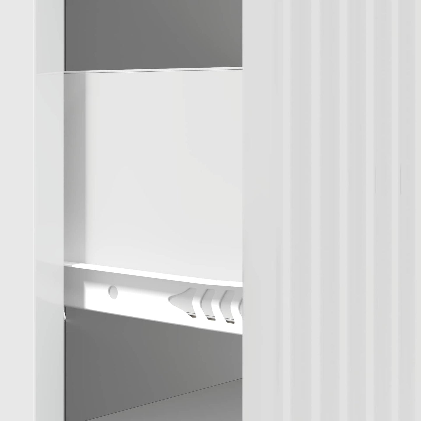 vidaXL Drawer Cabinet High Gloss White 33 x 34.5 x 87 cm