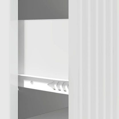 vidaXL Drawer Cabinet High Gloss White 33 x 34.5 x 87 cm