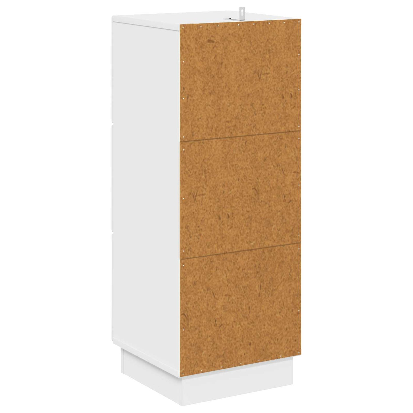 vidaXL Drawer Cabinet High Gloss White 33 x 34.5 x 87 cm