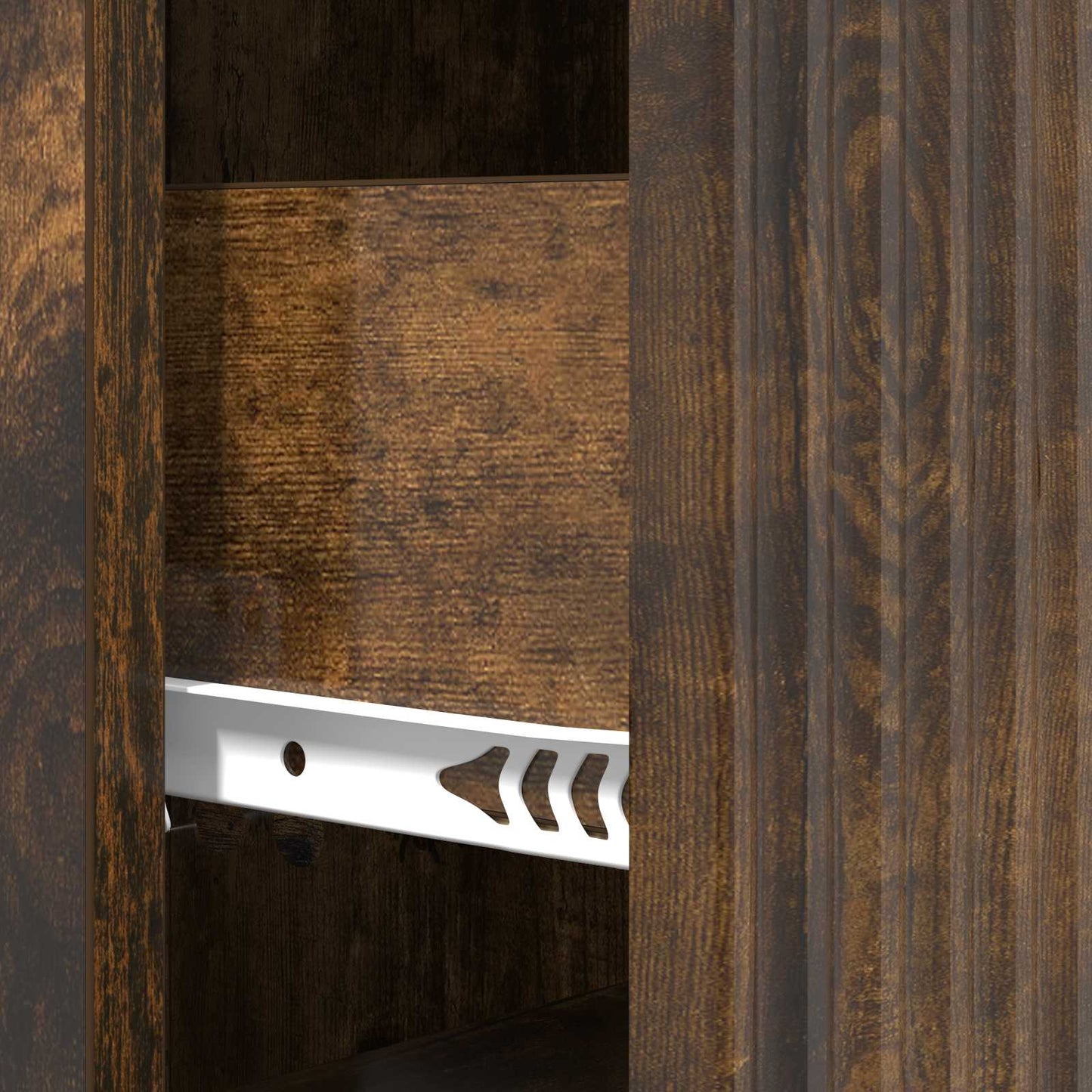 vidaXL Drawer Cabinet Smoked Oak 33 x 34.5 x 87 cm Engineered Wood