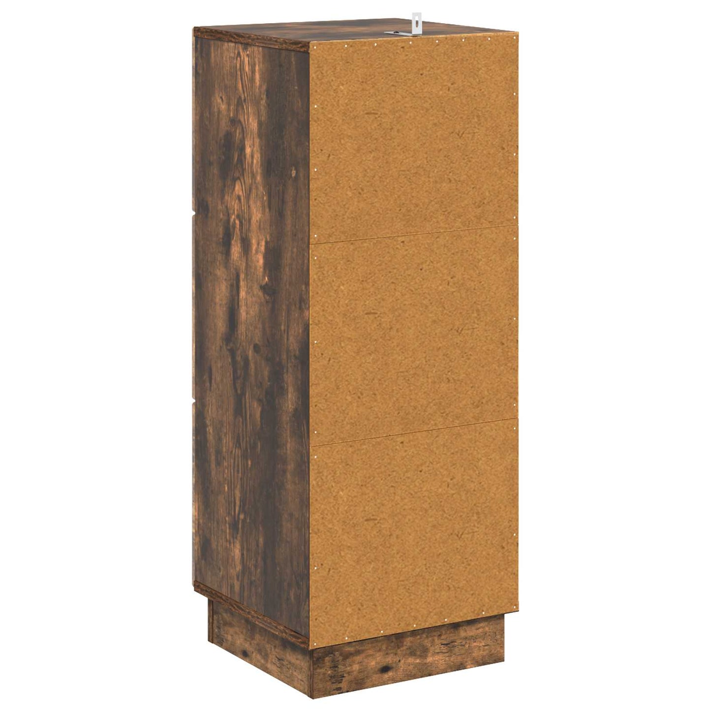 vidaXL Drawer Cabinet Smoked Oak 33 x 34.5 x 87 cm Engineered Wood
