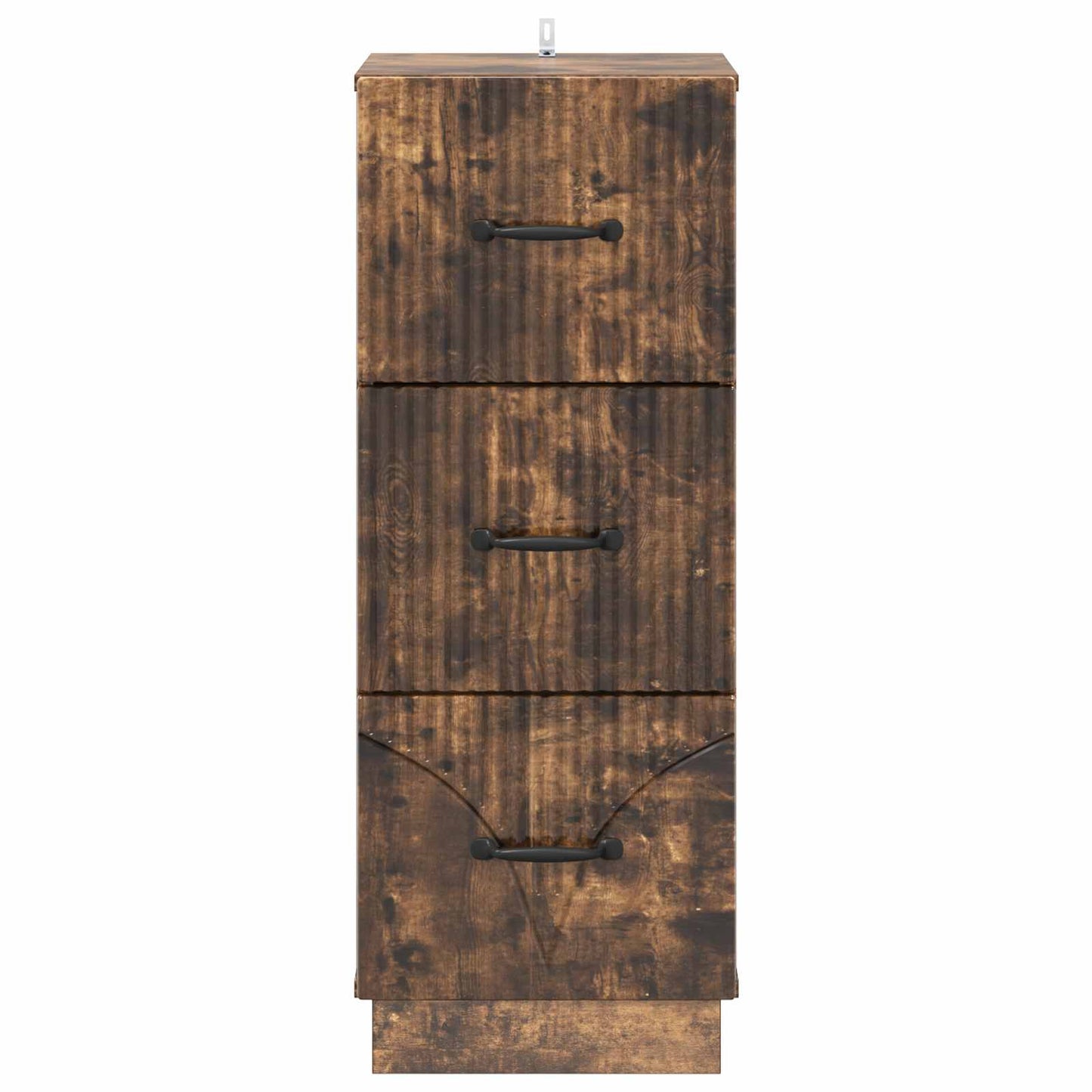vidaXL Drawer Cabinet Smoked Oak 33 x 34.5 x 87 cm Engineered Wood