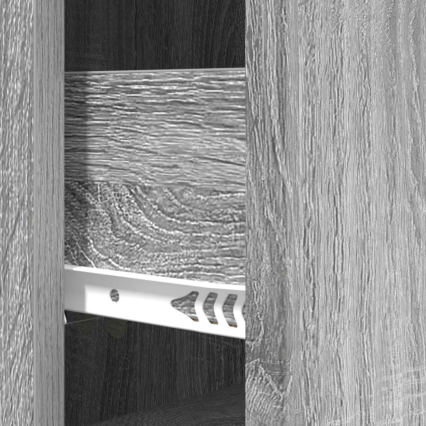 vidaXL Drawer Cabinet Grey Sonoma 33 x 34.5 x 87 cm Engineered Wood