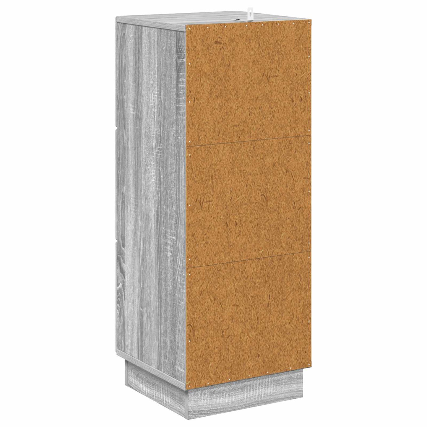 vidaXL Drawer Cabinet Grey Sonoma 33 x 34.5 x 87 cm Engineered Wood