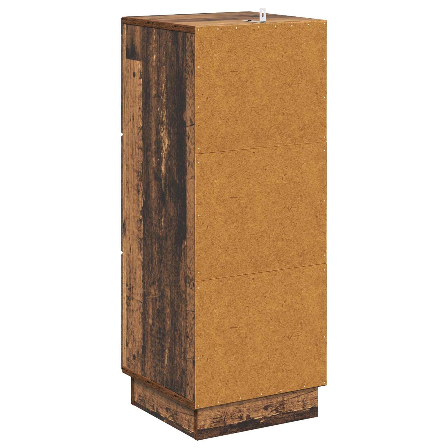 vidaXL Drawer Cabinet Old Wood 33 x 34.5 x 87 cm Engineered Wood