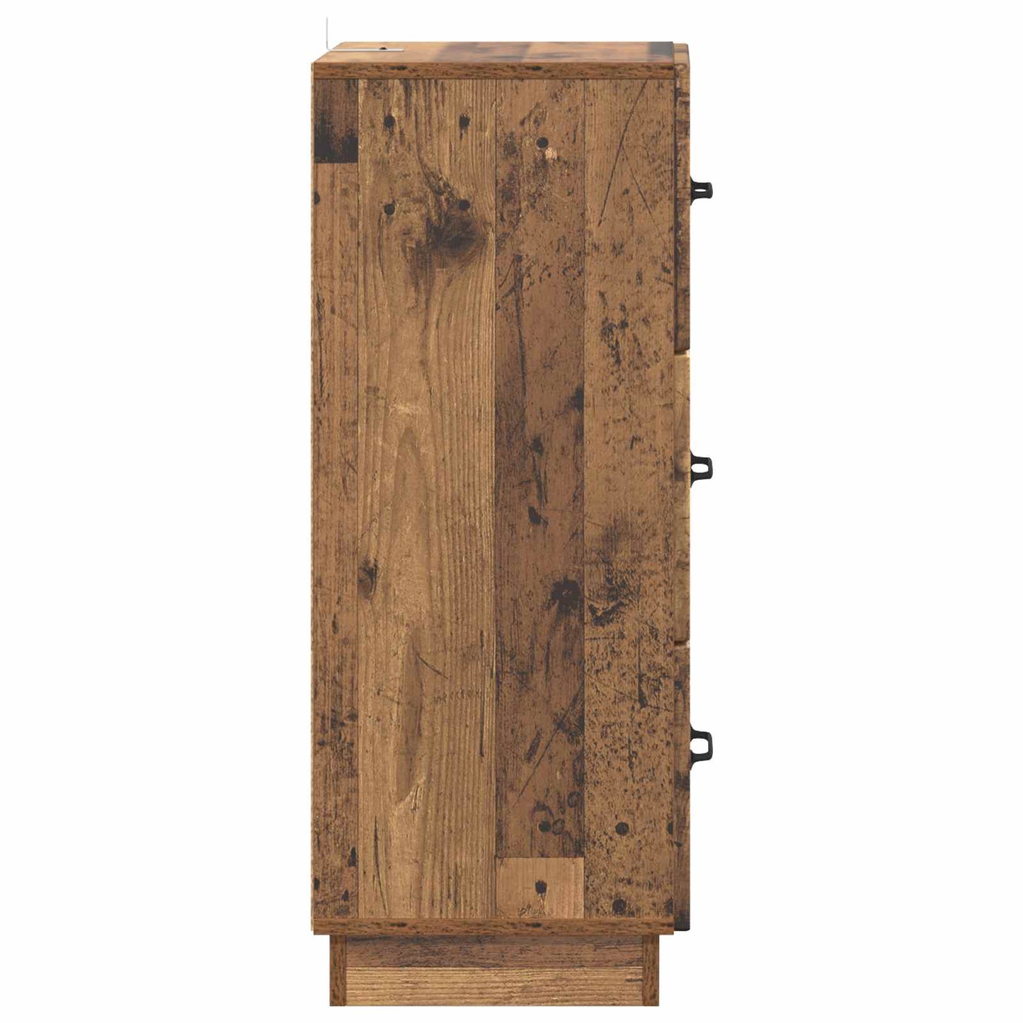 vidaXL Drawer Cabinet Old Wood 33 x 34.5 x 87 cm Engineered Wood