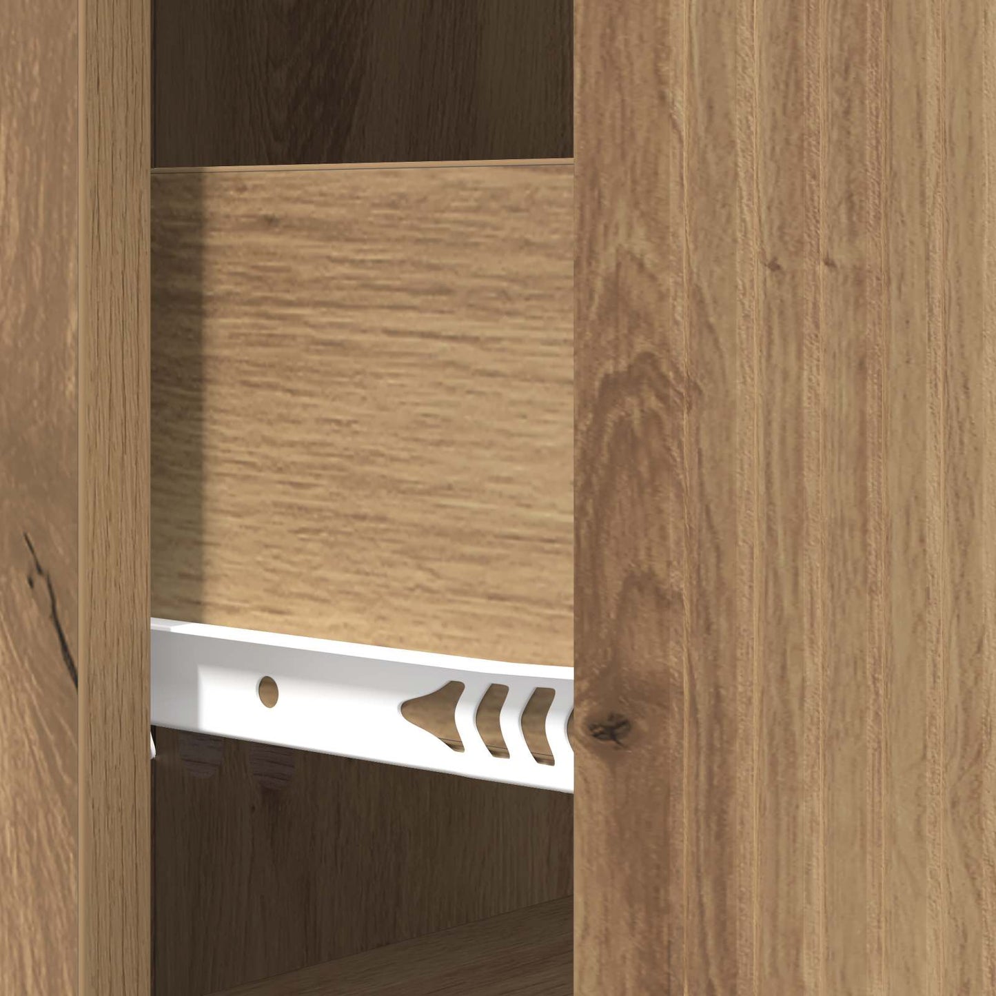 vidaXL Drawer Cabinet 33 x 34.5 x 87 cm Engineered Wood Artisan Oak