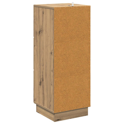 vidaXL Drawer Cabinet 33 x 34.5 x 87 cm Engineered Wood Artisan Oak