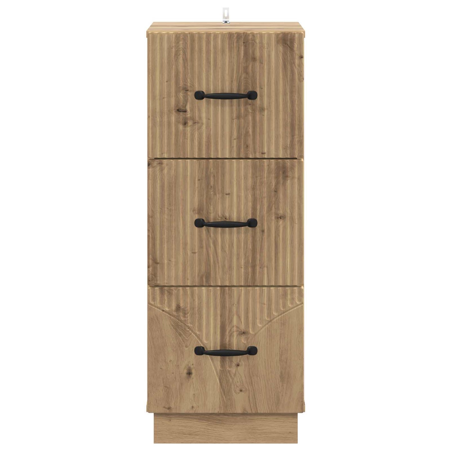 vidaXL Drawer Cabinet 33 x 34.5 x 87 cm Engineered Wood Artisan Oak