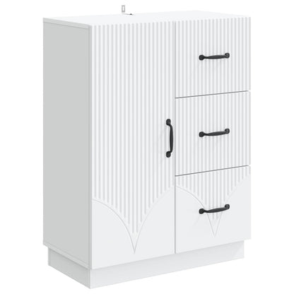 vidaXL Sideboard with Drawer White 66 x 34.5 x 87 cm Engineered Wood