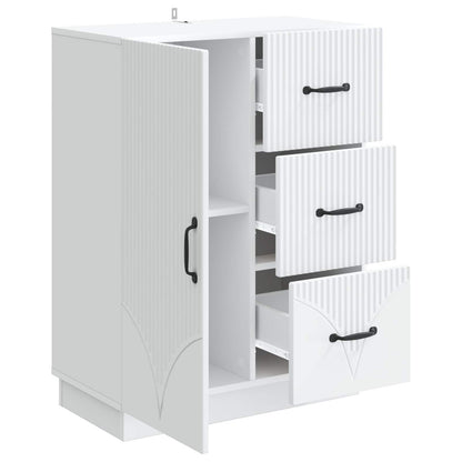 vidaXL Sideboard with Drawer White 66 x 34.5 x 87 cm Engineered Wood