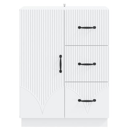 vidaXL Sideboard with Drawer White 66 x 34.5 x 87 cm Engineered Wood