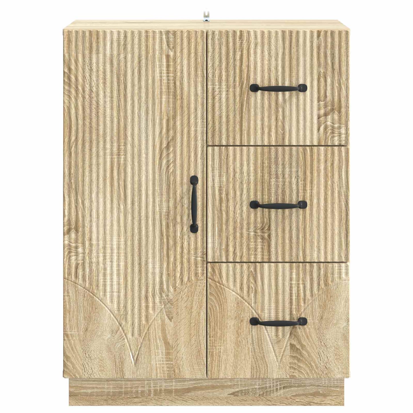 vidaXL Sideboard Sonoma Oak 66 x 34.5 x 87 cm Engineered Wood