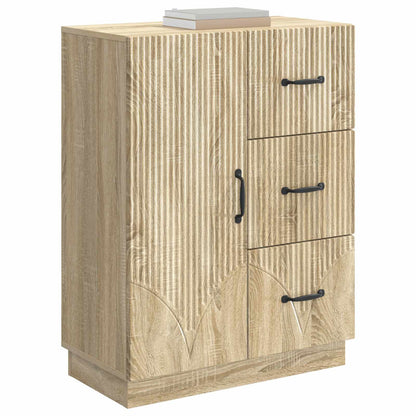 vidaXL Sideboard Sonoma Oak 66 x 34.5 x 87 cm Engineered Wood
