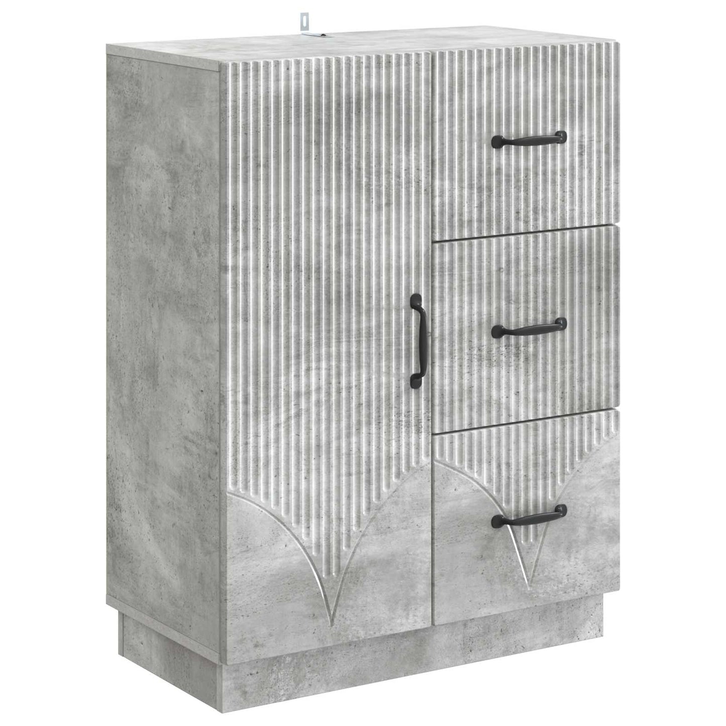 vidaXL Sideboard Concrete Grey 66 x 34.5 x 87 cm Engineered Wood