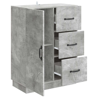vidaXL Sideboard Concrete Grey 66 x 34.5 x 87 cm Engineered Wood