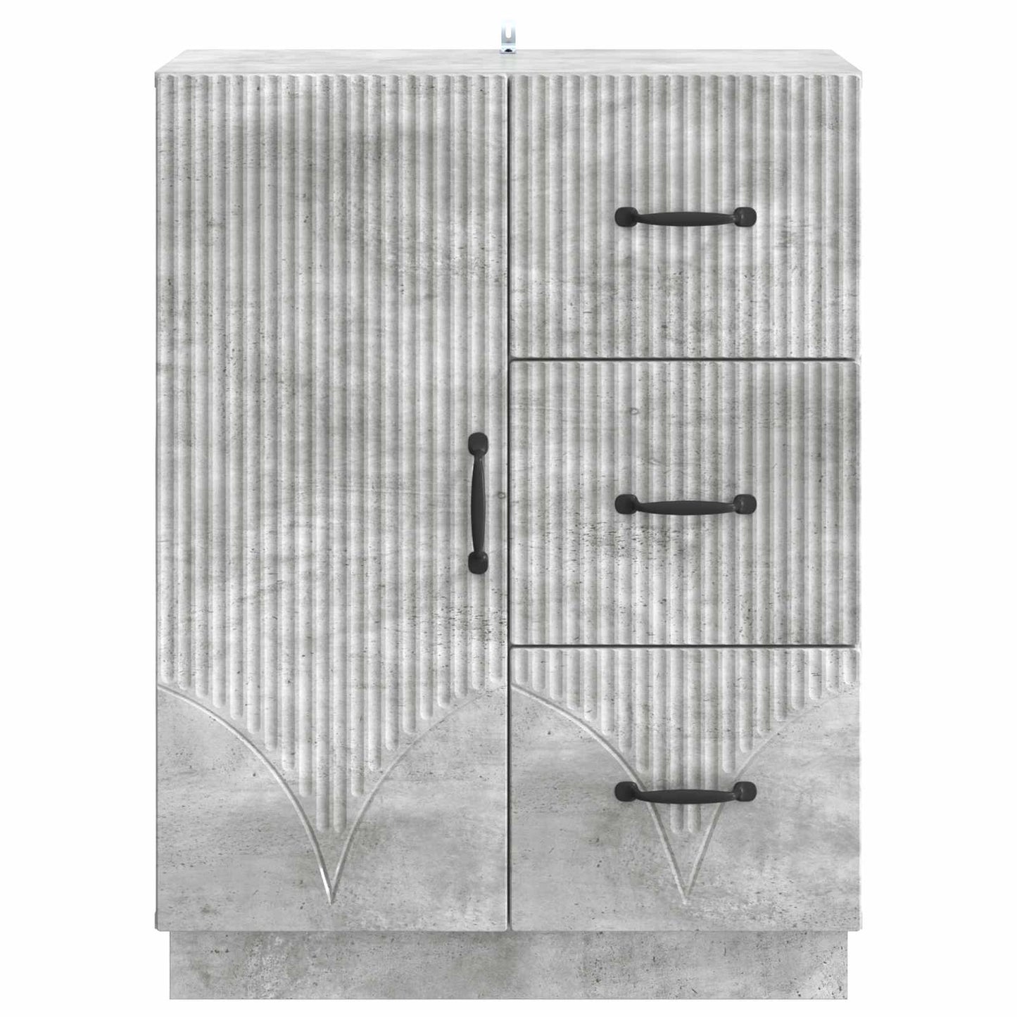 vidaXL Sideboard Concrete Grey 66 x 34.5 x 87 cm Engineered Wood