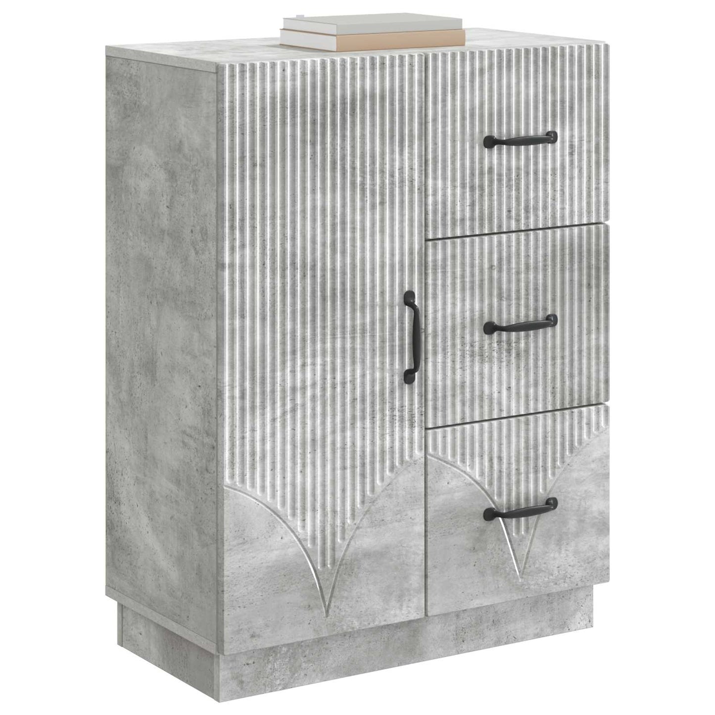 vidaXL Sideboard Concrete Grey 66 x 34.5 x 87 cm Engineered Wood