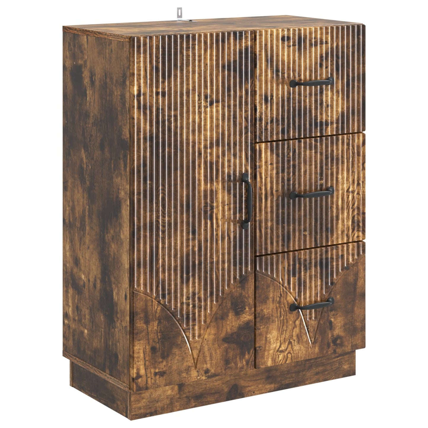 vidaXL Sideboard Smoked Oak 66 x 34.5 x 87 cm Engineered Wood