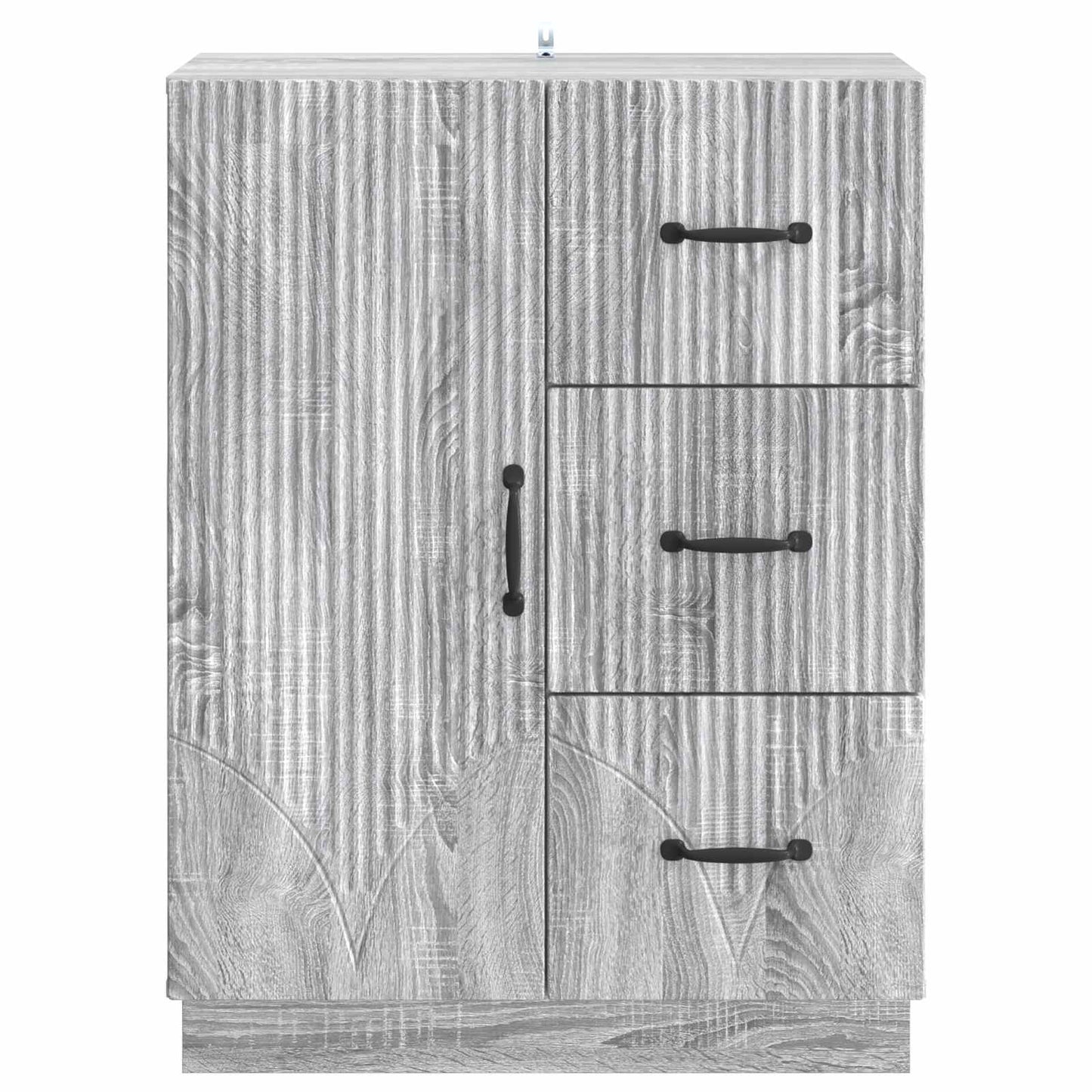 vidaXL Sideboard Grey Sonoma 66 x 34.5 x 87 cm Engineered Wood