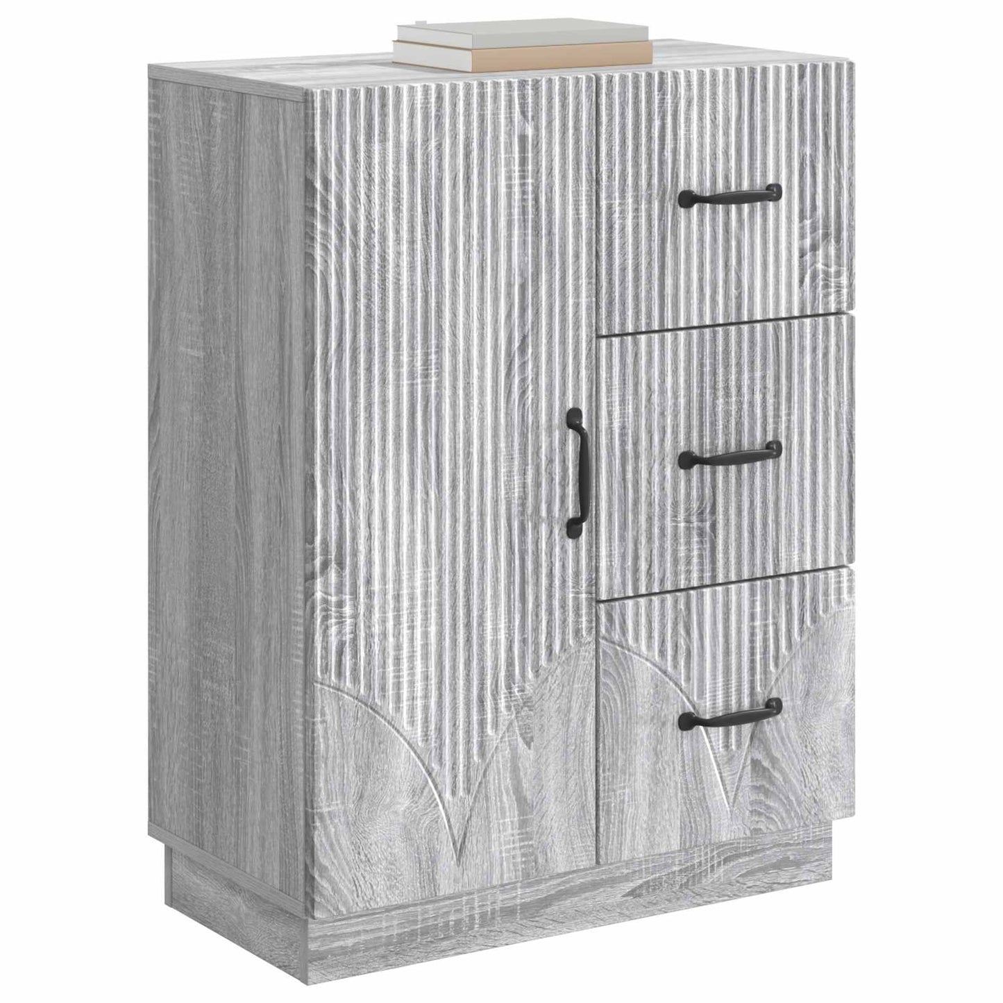 vidaXL Sideboard Grey Sonoma 66 x 34.5 x 87 cm Engineered Wood