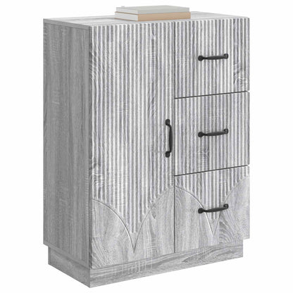 vidaXL Sideboard Grey Sonoma 66 x 34.5 x 87 cm Engineered Wood