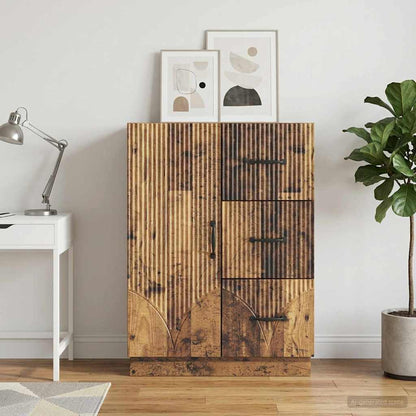 vidaXL Sideboard Old Wood 66 x 34.5 x 87 cm Engineered Wood