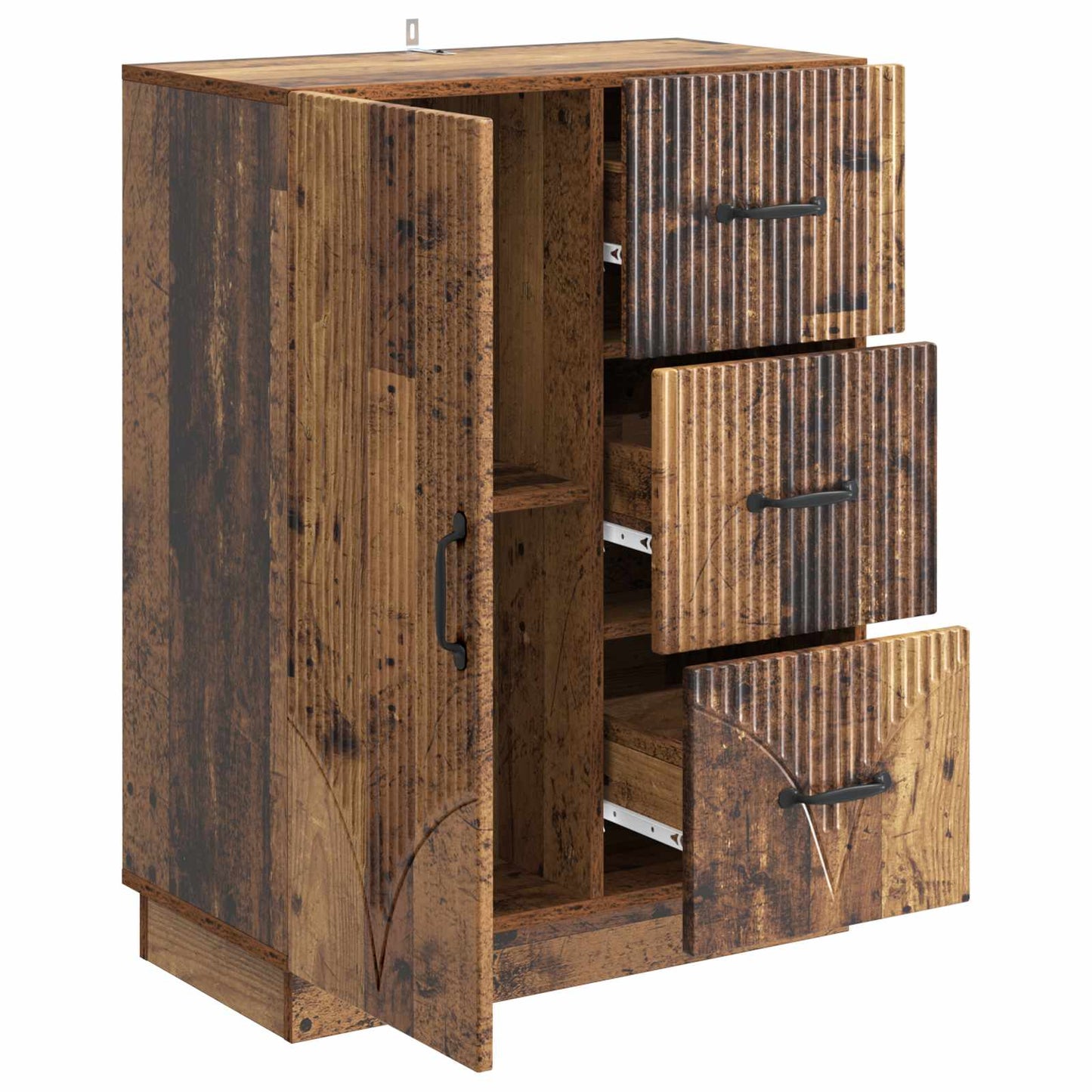 vidaXL Sideboard Old Wood 66 x 34.5 x 87 cm Engineered Wood