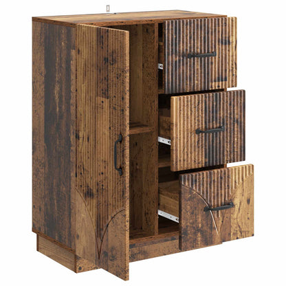 vidaXL Sideboard Old Wood 66 x 34.5 x 87 cm Engineered Wood