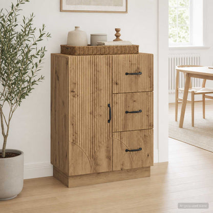vidaXL Sideboard Artisan Oak 66 x 34.5 x 87 cm Engineered Wood