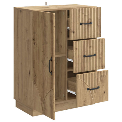 vidaXL Sideboard Artisan Oak 66 x 34.5 x 87 cm Engineered Wood