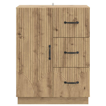 vidaXL Sideboard Artisan Oak 66 x 34.5 x 87 cm Engineered Wood