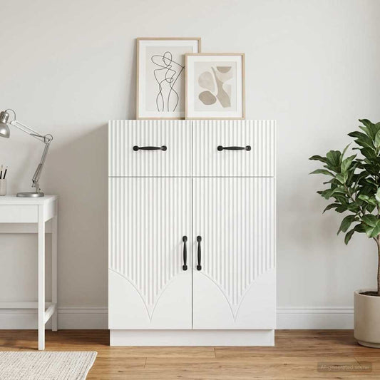 vidaXL Sideboard White 66 x 34.5 x 87 cm Engineered Wood