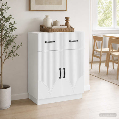 vidaXL Sideboard White 66 x 34.5 x 87 cm Engineered Wood
