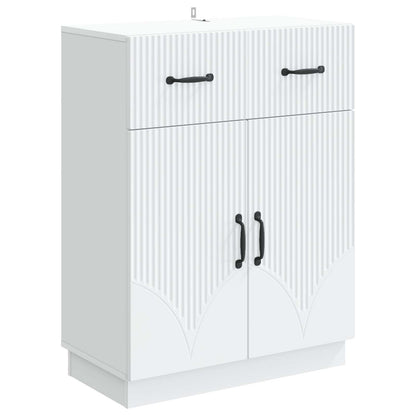 vidaXL Sideboard with Drawer White 66 x 34.5 x 87 cm Engineered Wood