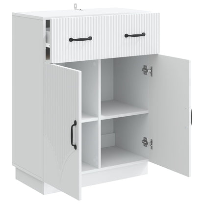 vidaXL Sideboard with Drawer White 66 x 34.5 x 87 cm Engineered Wood