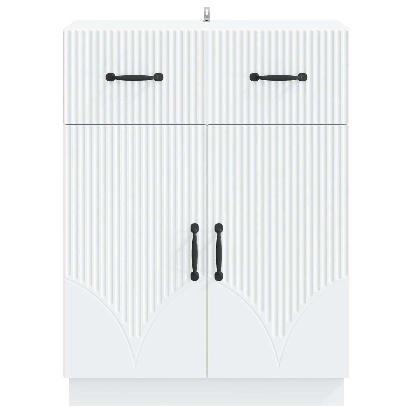 vidaXL Sideboard with Drawer White 66 x 34.5 x 87 cm Engineered Wood