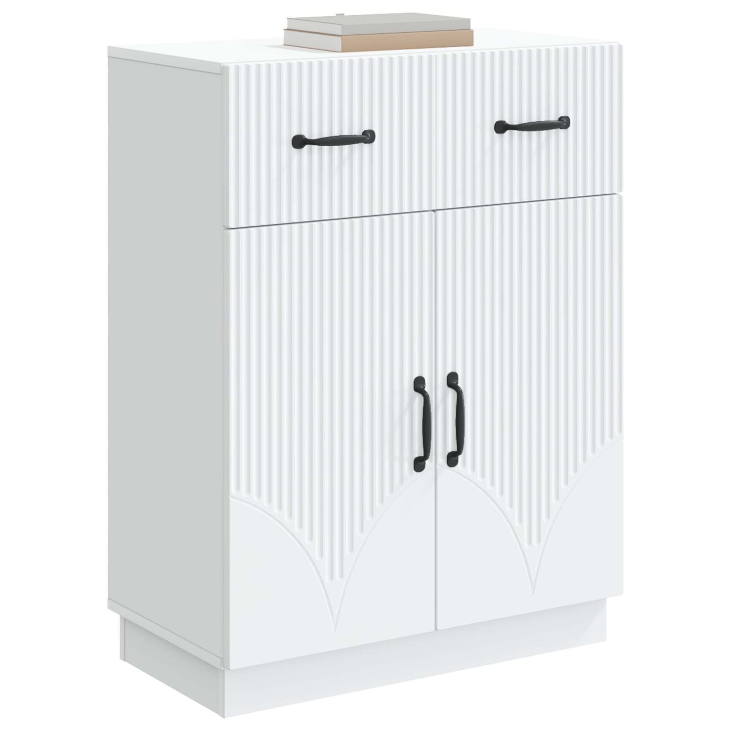 vidaXL Sideboard with Drawer White 66 x 34.5 x 87 cm Engineered Wood