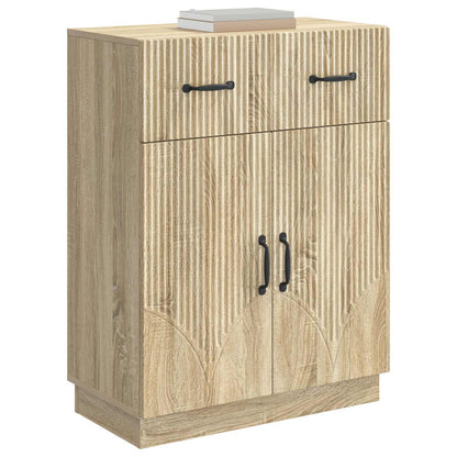 vidaXL Sideboard Sonoma Oak 66 x 34.5 x 87 cm Engineered Wood