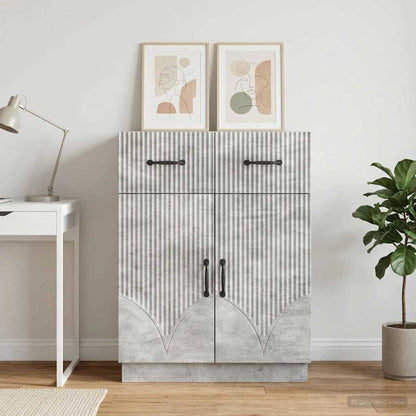 vidaXL Sideboard Concrete Grey 66 x 34.5 x 87 cm Engineered Wood