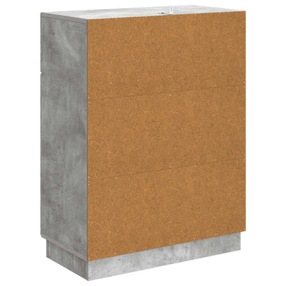 vidaXL Sideboard Concrete Grey 66 x 34.5 x 87 cm Engineered Wood