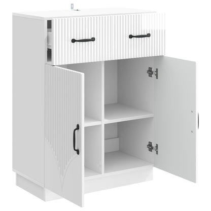vidaXL Sideboard High Gloss White 66 x 34.5 x 87 cm Engineered Wood