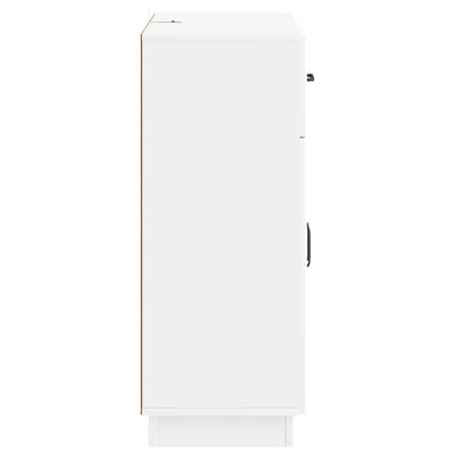 vidaXL Sideboard High Gloss White 66 x 34.5 x 87 cm Engineered Wood