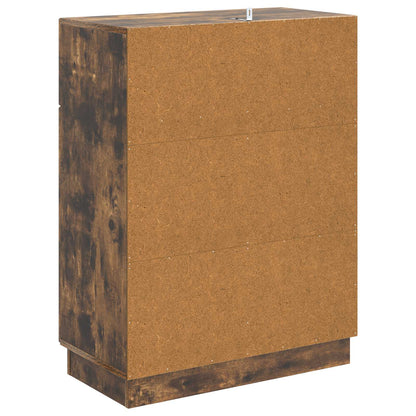 vidaXL Sideboard Smoked Oak 66 x 34.5 x 87 cm Engineered Wood
