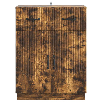 vidaXL Sideboard Smoked Oak 66 x 34.5 x 87 cm Engineered Wood
