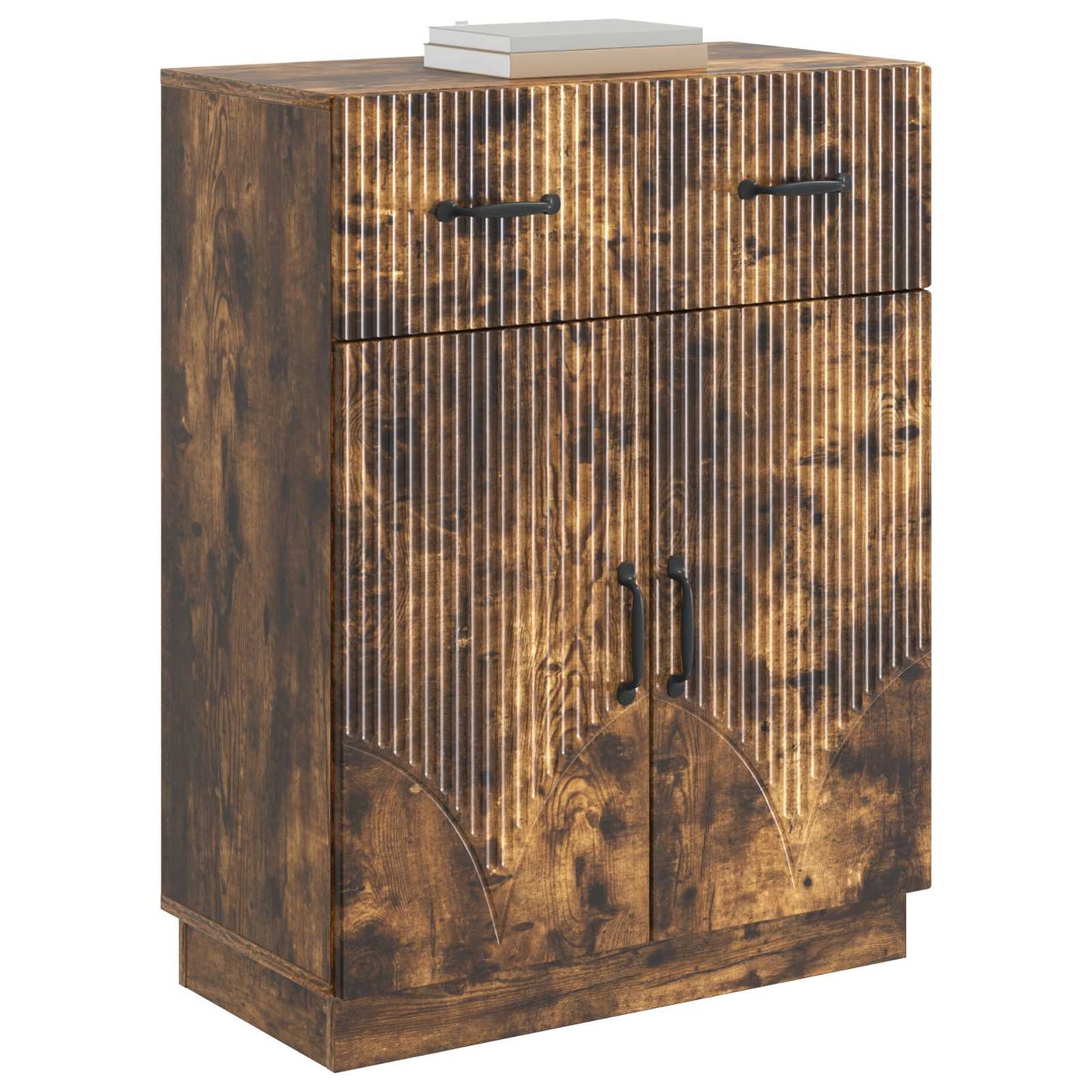vidaXL Sideboard Smoked Oak 66 x 34.5 x 87 cm Engineered Wood