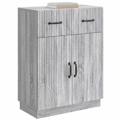 vidaXL Sideboard Grey Sonoma 66 x 34.5 x 87 cm Engineered Wood