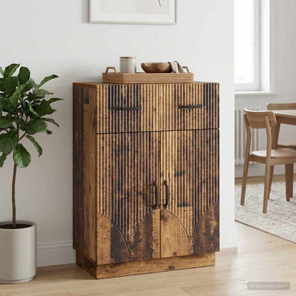 vidaXL Sideboard Old Wood 66 x 34.5 x 87 cm Engineered Wood
